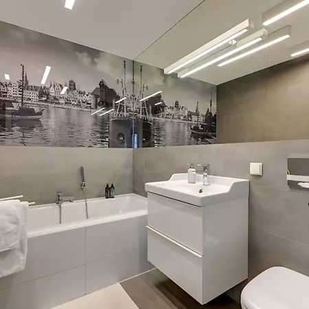 Lägenhetshotell Waterlane Riverside Spa, Pool & Gym By Downtown Gdańsk